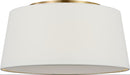 Visual Comfort Studio Canada - Three Light Flush Mount - Hale - Estate Brass- Union Lighting Luminaires Decor