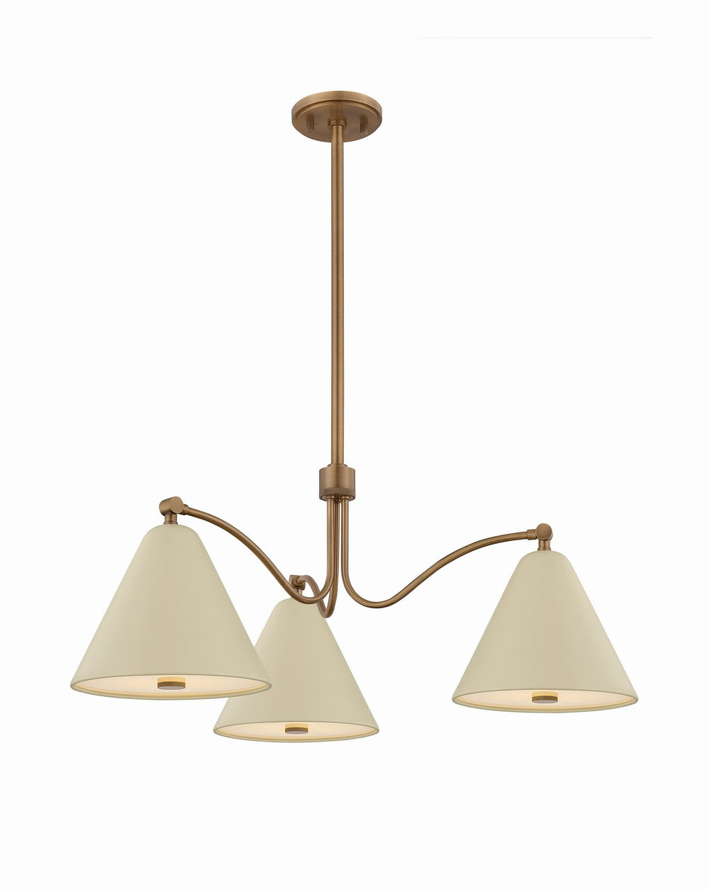 Troy Lighting Canada - Three Light Chandelier - Clive - Patina Brass- Union Lighting Luminaires Decor