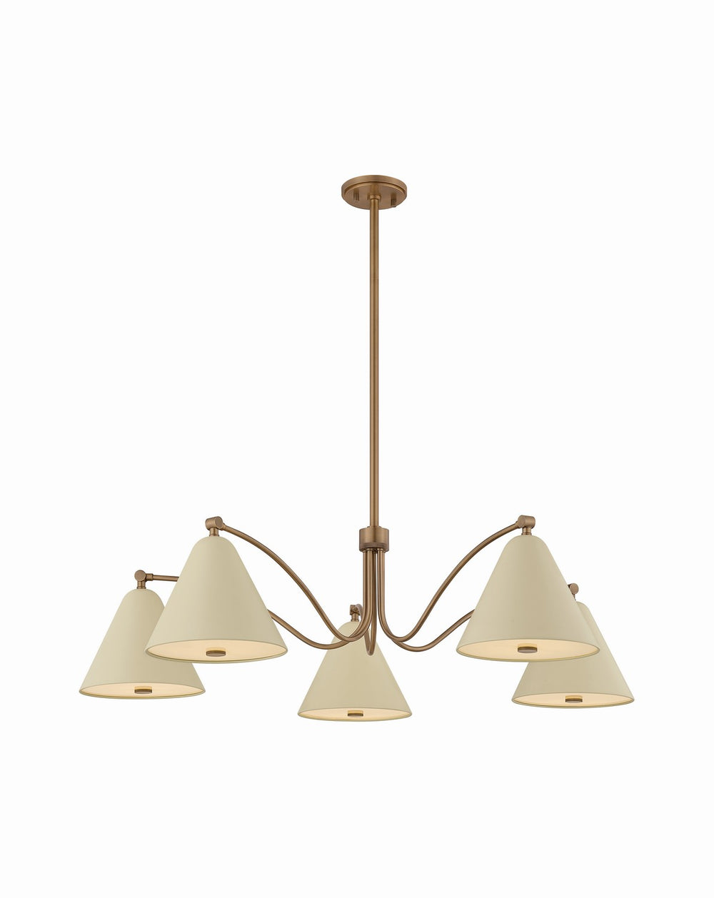Troy Lighting Canada - Five Light Chandelier - Clive - Patina Brass- Union Lighting Luminaires Decor
