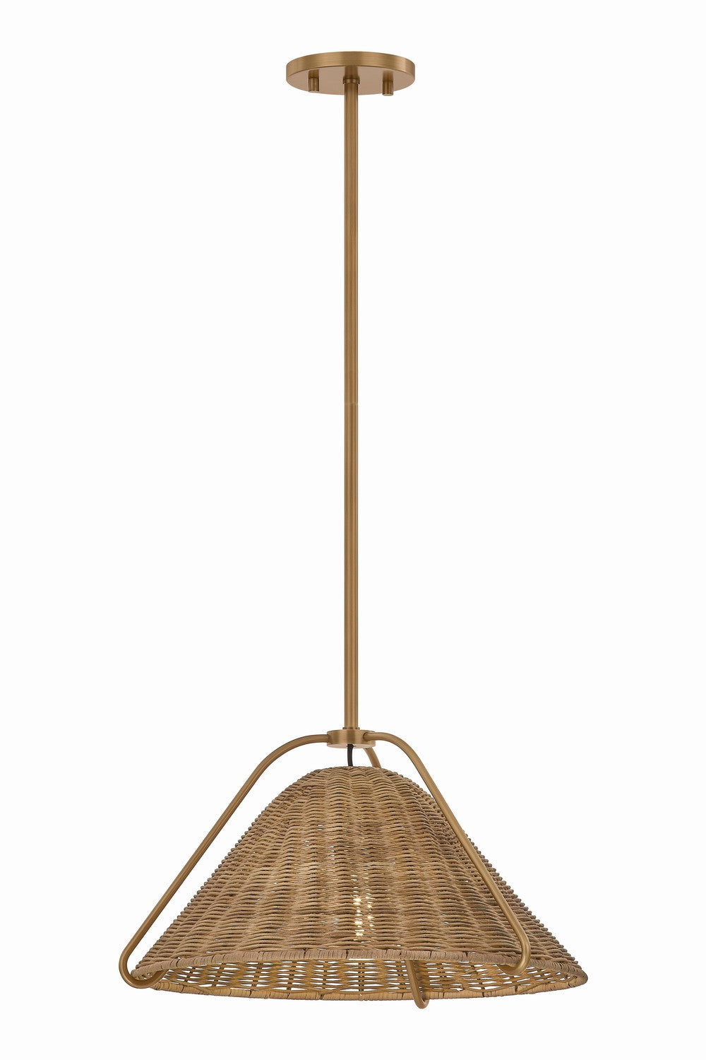 Troy Lighting Canada - One Light Pendant - Richard - Patina Brass- Union Lighting Luminaires Decor