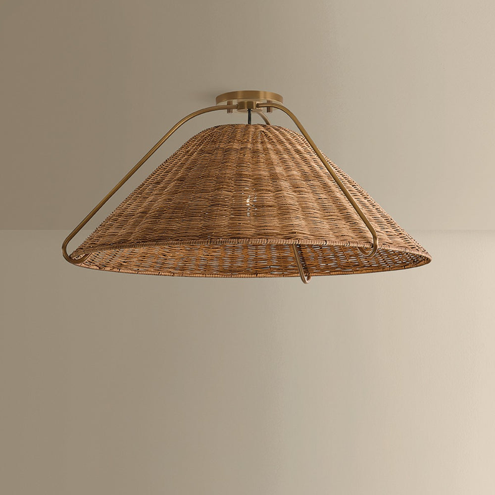 Troy Lighting Canada - One Light Pendant - Richard - Patina Brass- Union Lighting Luminaires Decor