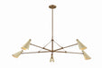 Troy Lighting Canada - Five Light Chandelier - Andersen - Patina Brass- Union Lighting Luminaires Decor