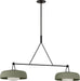 Visual Comfort Studio Canada - Two Light Linear Chandelier - Liora - Aged Iron- Union Lighting Luminaires Decor