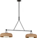 Visual Comfort Studio Canada - Two Light Linear Chandelier - Liora - Aged Iron- Union Lighting Luminaires Decor
