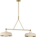 Visual Comfort Studio Canada - Two Light Linear Chandelier - Liora - Estate Brass- Union Lighting Luminaires Decor