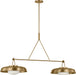Visual Comfort Studio Canada - Two Light Linear Chandelier - Liora - Estate Brass- Union Lighting Luminaires Decor