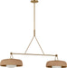 Visual Comfort Studio Canada - Two Light Linear Chandelier - Liora - Estate Brass- Union Lighting Luminaires Decor