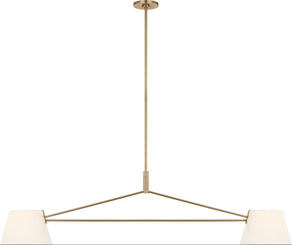 Visual Comfort Studio Canada - Two Light Linear Chandelier - Hale - Estate Brass- Union Lighting Luminaires Decor
