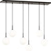 Visual Comfort Studio Canada - Six Light Linear Chandelier - Sorelle - Aged Iron- Union Lighting Luminaires Decor