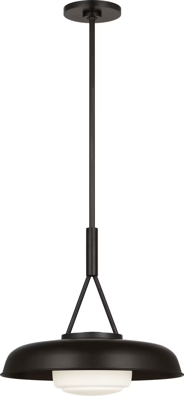 Visual Comfort Studio Canada - One Light Pendant - Liora - Aged Iron- Union Lighting Luminaires Decor
