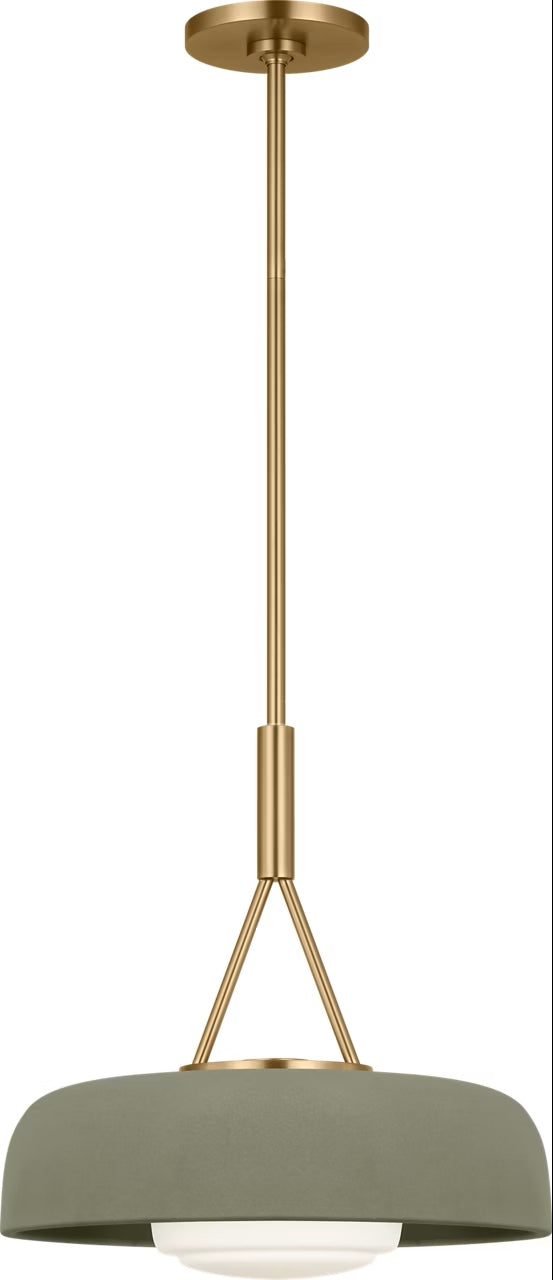 Visual Comfort Studio Canada - One Light Pendant - Liora - Estate Brass- Union Lighting Luminaires Decor