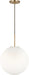 Visual Comfort Studio Canada - One Light Pendant - Sorelle - Estate Brass- Union Lighting Luminaires Decor