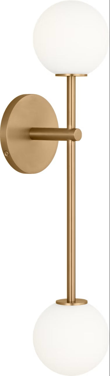 Visual Comfort Studio Canada - Two Light Wall Sconce - Sorelle - Estate Brass- Union Lighting Luminaires Decor
