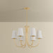 Troy Lighting Canada - Six Light Chandelier - Weiland - Vintage Gold Leaf- Union Lighting Luminaires Decor