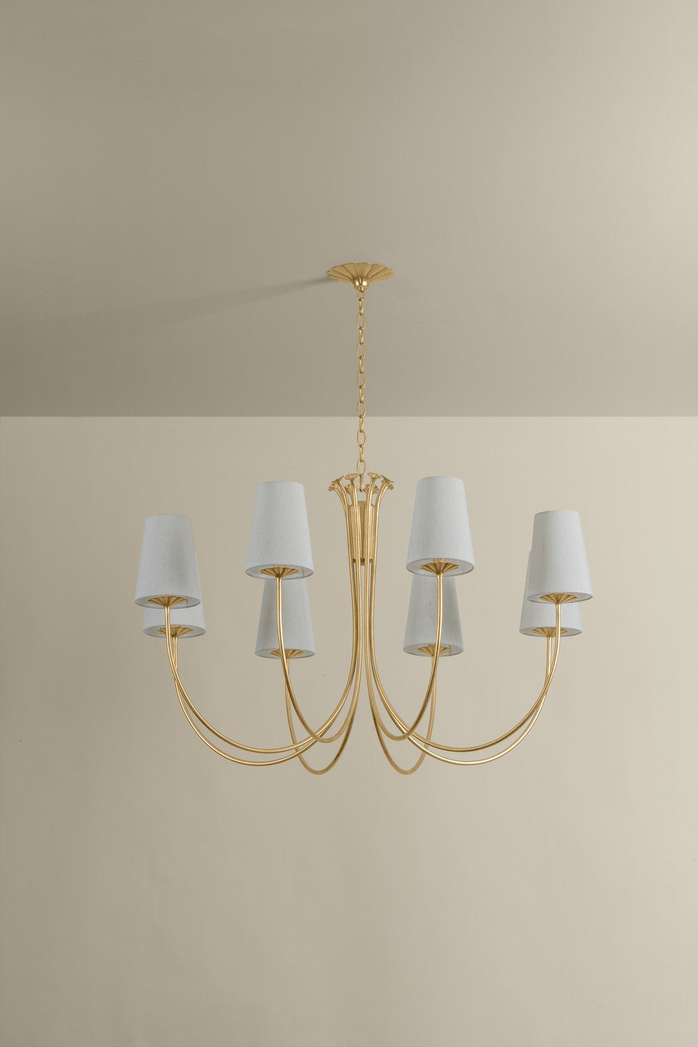 Troy Lighting Canada - Eight Light Chandelier - Weiland - Vintage Gold Leaf- Union Lighting Luminaires Decor