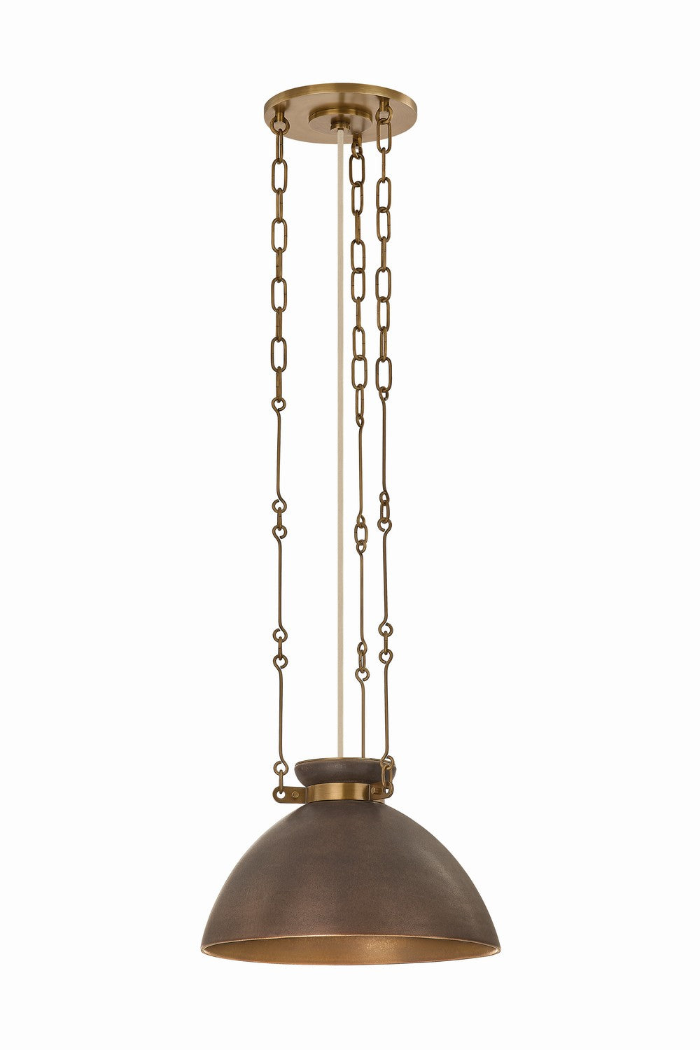Troy Lighting Canada - One Light Pendant - Allston - Patina Brass- Union Lighting Luminaires Decor
