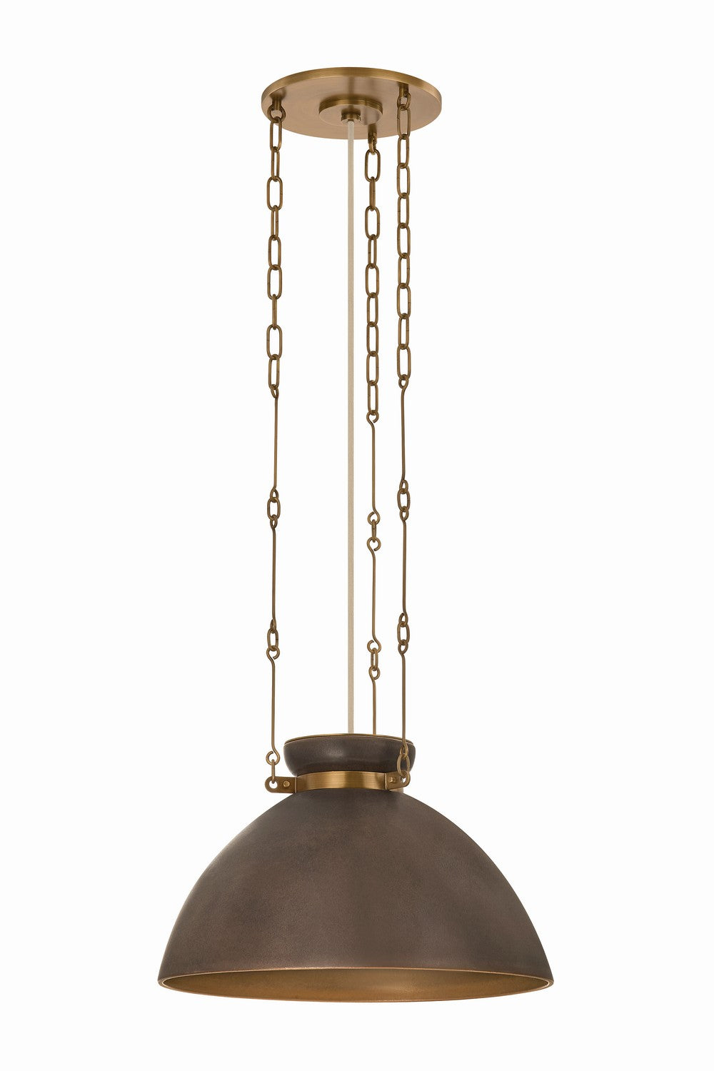 Troy Lighting Canada - One Light Pendant - Allston - Patina Brass- Union Lighting Luminaires Decor