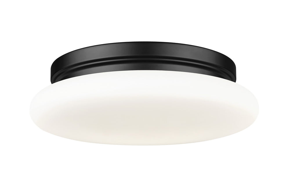 Z-Lite Canada - One Light Flush Mount - Soleil - Matte Black- Union Lighting Luminaires Decor