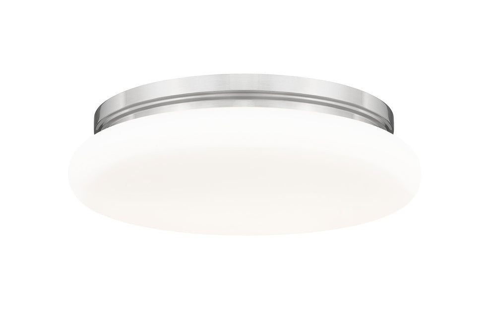Z-Lite Canada - One Light Flush Mount - Soleil - Brushed Nickel- Union Lighting Luminaires Decor