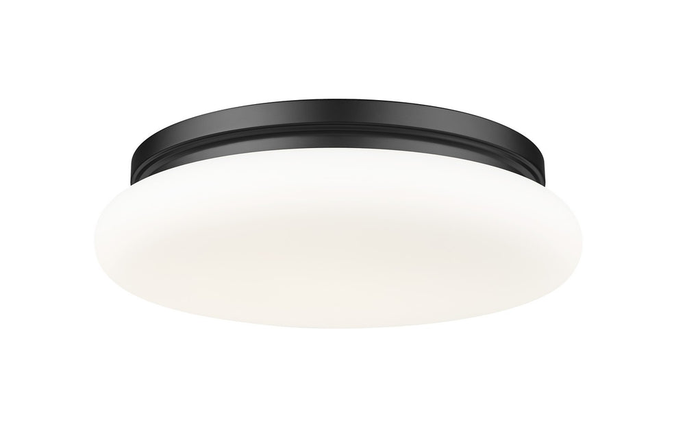 Z-Lite Canada - One Light Flush Mount - Soleil - Matte Black- Union Lighting Luminaires Decor