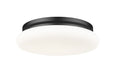Z-Lite Canada - One Light Flush Mount - Soleil - Matte Black- Union Lighting Luminaires Decor