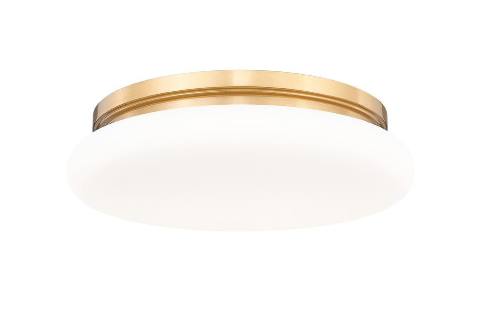 Z-Lite Canada - One Light Flush Mount - Soleil - Modern Gold- Union Lighting Luminaires Decor