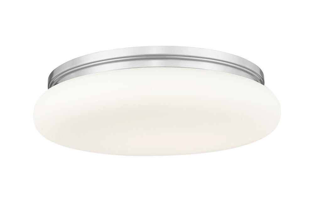 Z-Lite Canada - One Light Flush Mount - Soleil - Brushed Nickel- Union Lighting Luminaires Decor