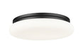 Z-Lite Canada - One Light Flush Mount - Soleil - Matte Black- Union Lighting Luminaires Decor