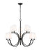 Z-Lite Canada - Ten Light Chandelier - Cordelia - Matte Black- Union Lighting Luminaires Decor