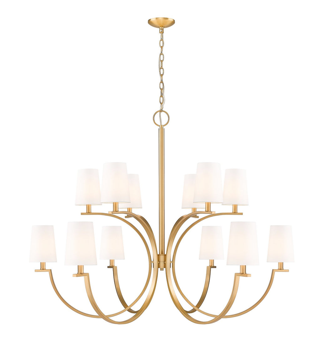 Z-Lite Canada - 12 Light Chandelier - Cordelia - Modern Gold- Union Lighting Luminaires Decor