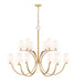 Z-Lite Canada - 12 Light Chandelier - Cordelia - Modern Gold- Union Lighting Luminaires Decor