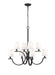 Z-Lite Canada - Eight Light Chandelier - Cordelia - Matte Black- Union Lighting Luminaires Decor