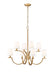 Z-Lite Canada - Eight Light Chandelier - Cordelia - Modern Gold- Union Lighting Luminaires Decor