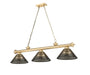 Z-Lite Canada - Three Light Billiard - Cordon - Heritage Brass- Union Lighting Luminaires Decor
