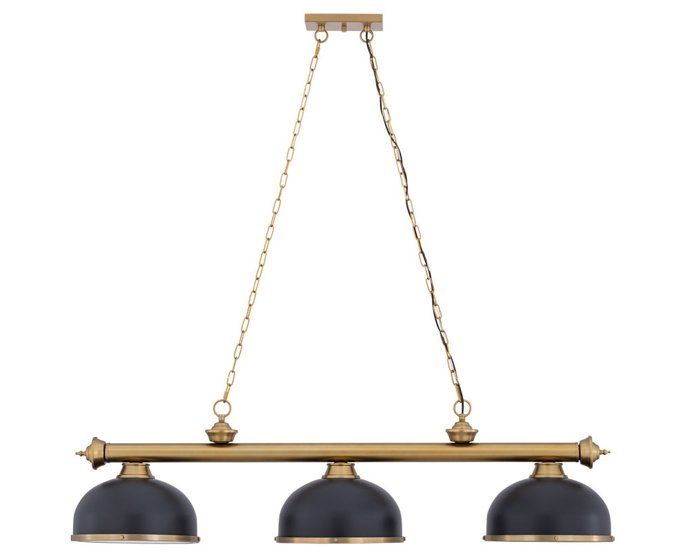Z-Lite Canada - Three Light Billiard - Cordon - Heritage Brass- Union Lighting Luminaires Decor