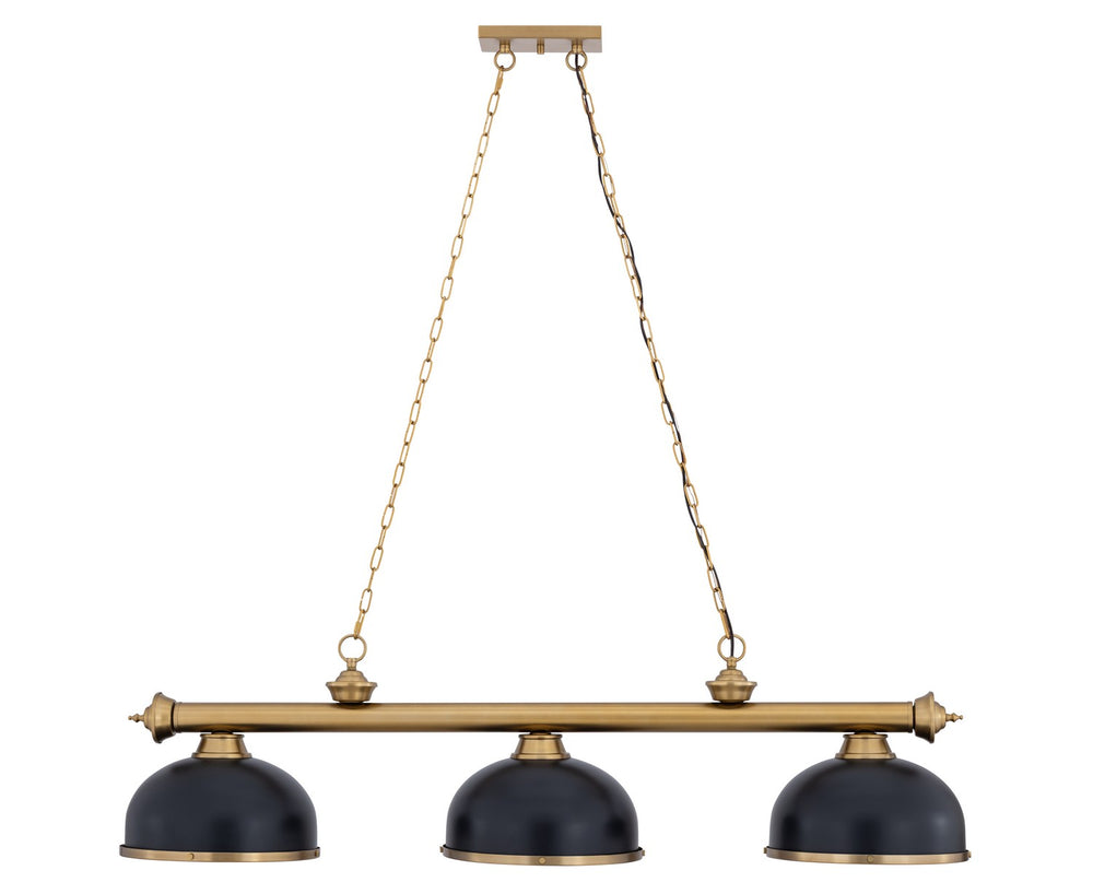 Z-Lite Canada - Three Light Billiard - Cordon - Heritage Brass- Union Lighting Luminaires Decor