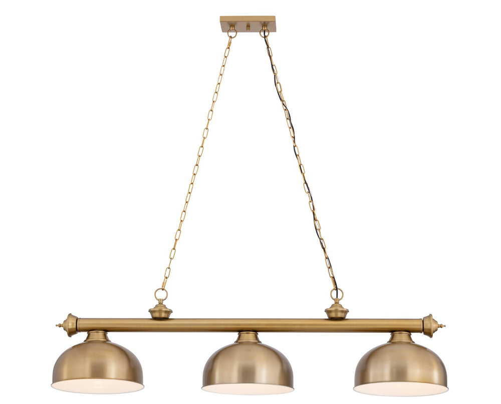 Z-Lite Canada - Three Light Billiard - Cordon - Heritage Brass- Union Lighting Luminaires Decor