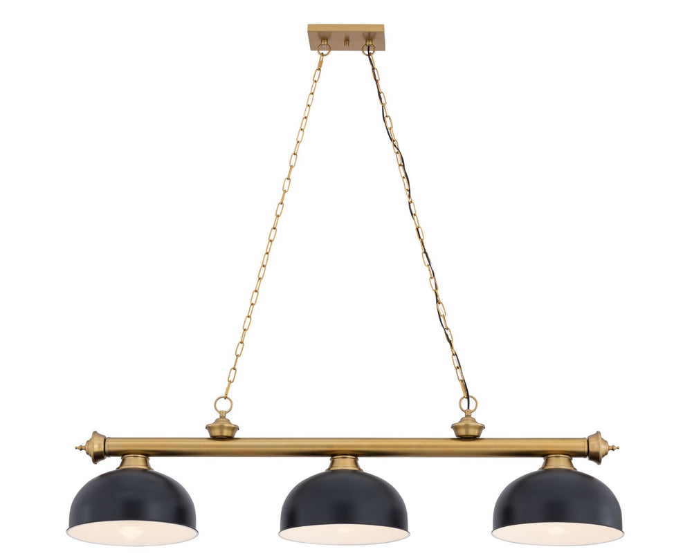 Z-Lite Canada - Three Light Billiard - Cordon - Heritage Brass- Union Lighting Luminaires Decor