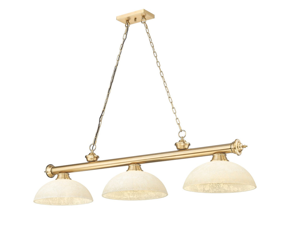 Z-Lite Canada - Three Light Billiard - Cordon - Heritage Brass- Union Lighting Luminaires Decor