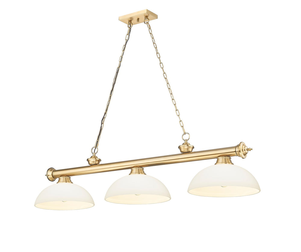 Z-Lite Canada - Three Light Billiard - Cordon - Heritage Brass- Union Lighting Luminaires Decor
