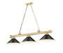 Z-Lite Canada - Three Light Billiard - Cordon - Heritage Brass- Union Lighting Luminaires Decor
