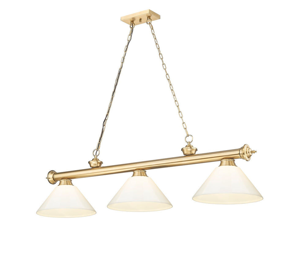 Z-Lite Canada - Three Light Billiard - Cordon - Heritage Brass- Union Lighting Luminaires Decor