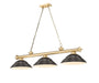 Z-Lite Canada - Three Light Billiard - Cordon - Heritage Brass- Union Lighting Luminaires Decor
