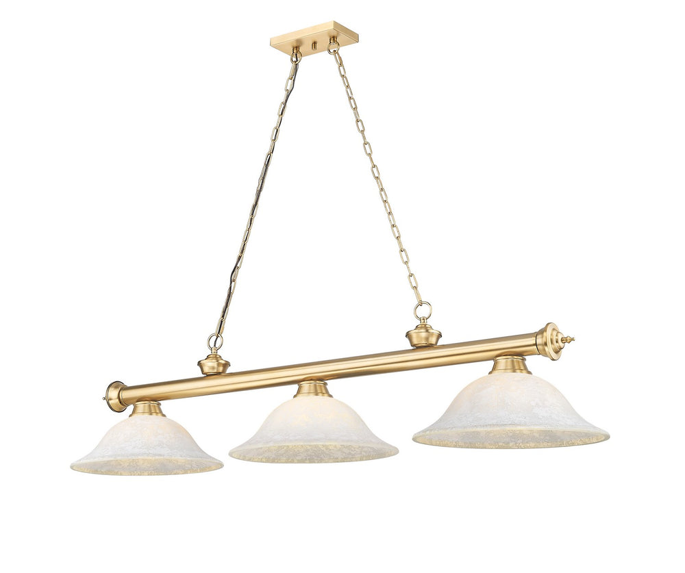 Z-Lite Canada - Three Light Billiard - Cordon - Heritage Brass- Union Lighting Luminaires Decor