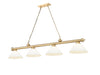 Z-Lite Canada - Four Light Billiard - Cordon - Heritage Brass- Union Lighting Luminaires Decor