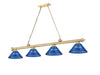 Z-Lite Canada - Four Light Billiard - Cordon - Heritage Brass- Union Lighting Luminaires Decor