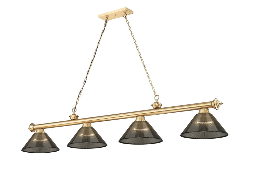 Z-Lite Canada - Four Light Billiard - Cordon - Heritage Brass- Union Lighting Luminaires Decor