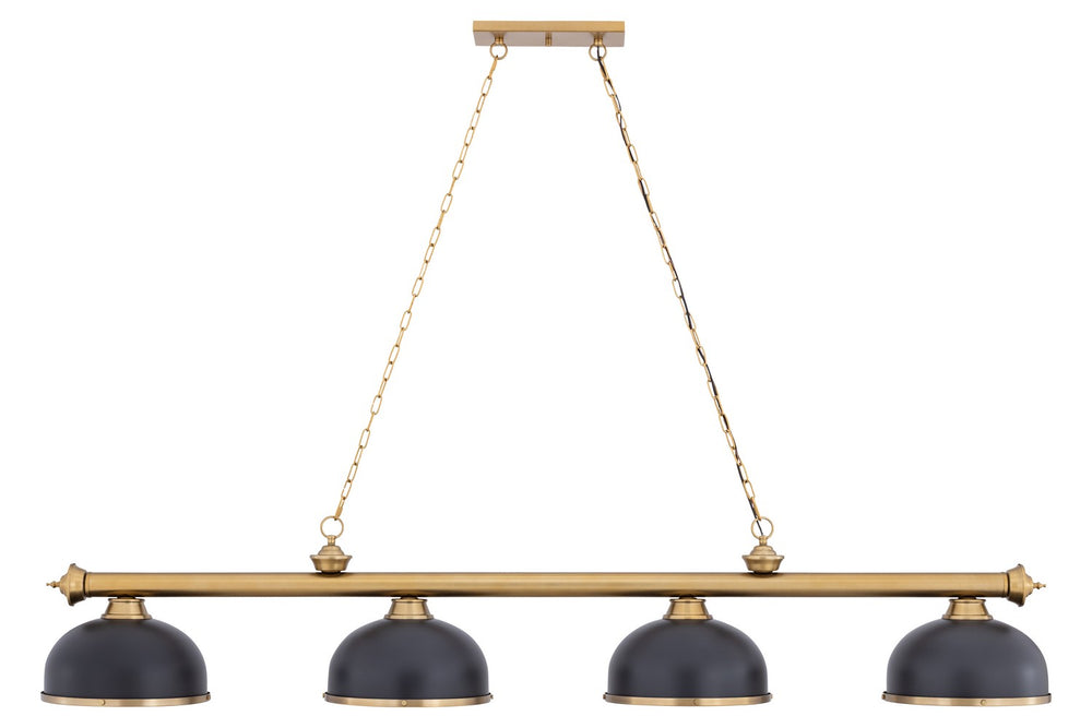 Z-Lite Canada - Four Light Billiard - Cordon - Heritage Brass- Union Lighting Luminaires Decor