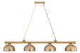 Z-Lite Canada - Four Light Billiard - Cordon - Heritage Brass- Union Lighting Luminaires Decor