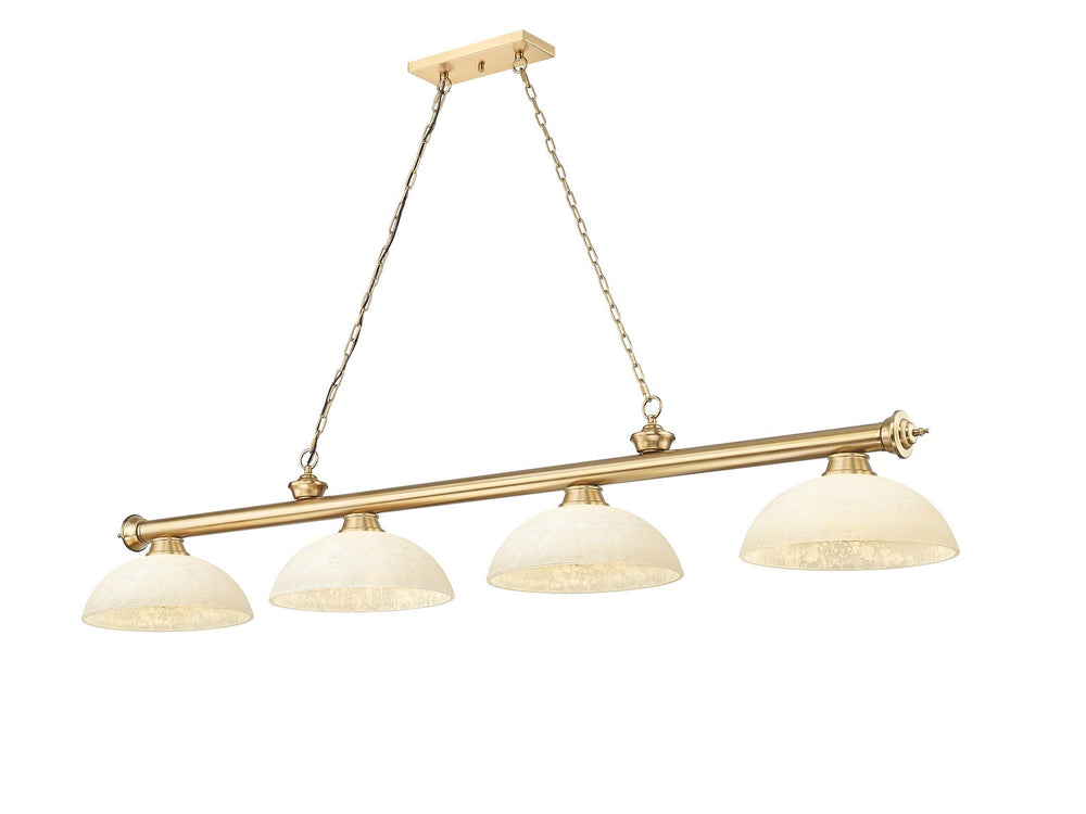 Z-Lite Canada - Four Light Billiard - Cordon - Heritage Brass- Union Lighting Luminaires Decor